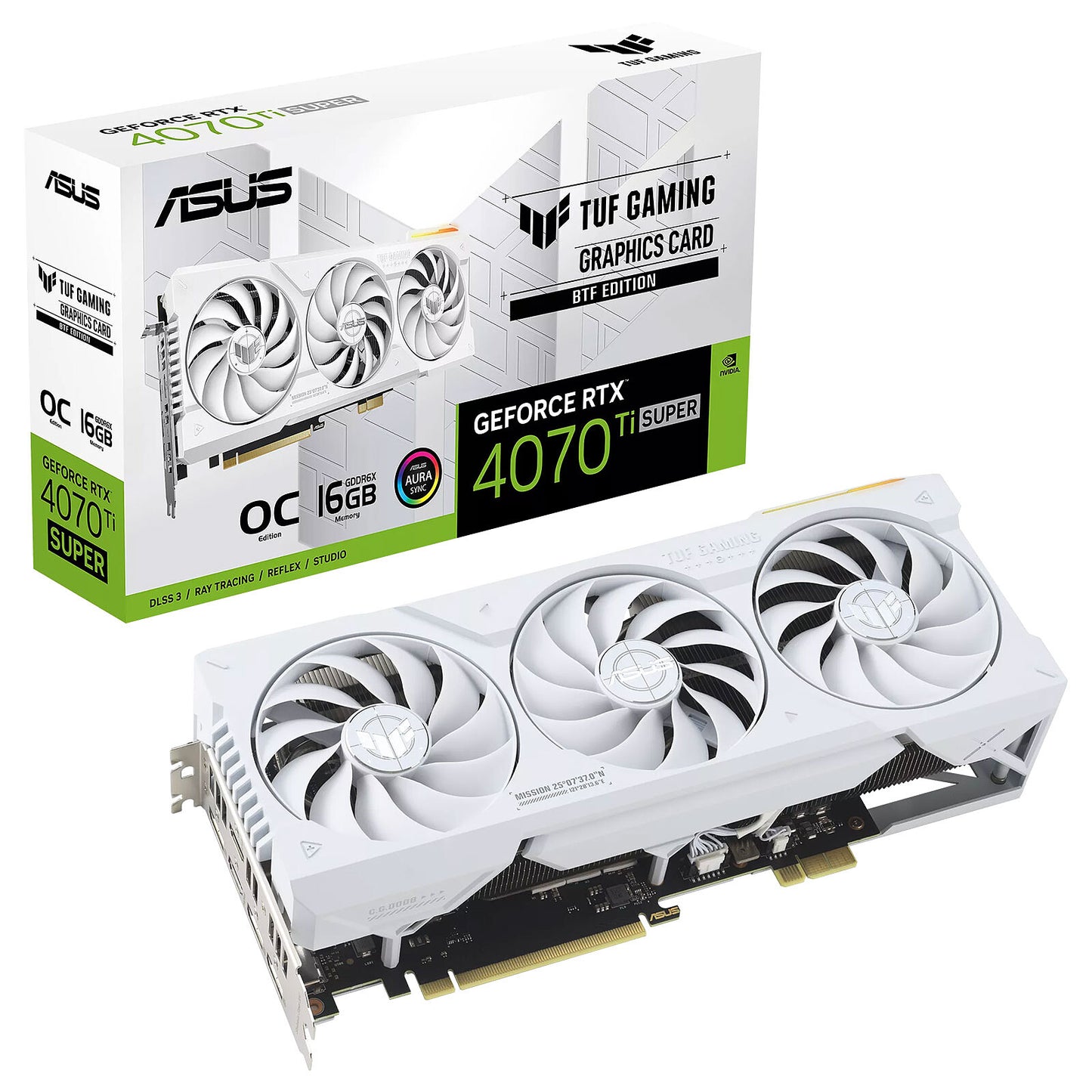 ASUS TUF Gaming GeForce RTX 4070 Ti OC White